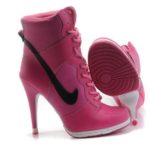 High heeled trainers