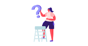 A translator who is doing the Taster to see if the Advanced Course is right for her. A cartoon drawing of a translator who is doing the Taster to see if the Advanced Course is right for her.