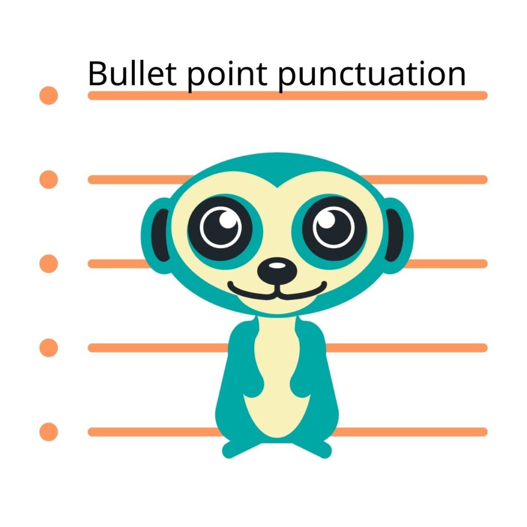 Bullet point punctuation Suricata