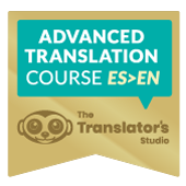 Advanced translation course stamp