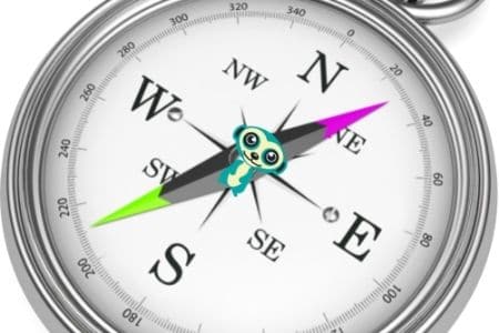 Compass image for post on when north needs a capital letter