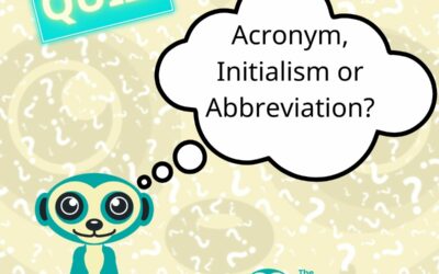Style Boost: Acronym, Initialism or Abbreviation?