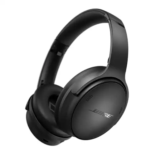 NEW Bose QuietComfort Wireless Noise Cancelling Headphones, Bluetooth Over Ear Headphones with Up To 24 Hours of Battery Life, Black