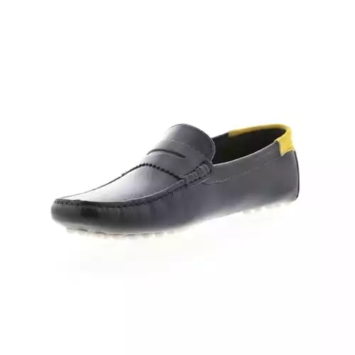 Lacoste Mens Concours 123 1 CMA Black Loafers & Slip Ons Moccasin Shoes 13